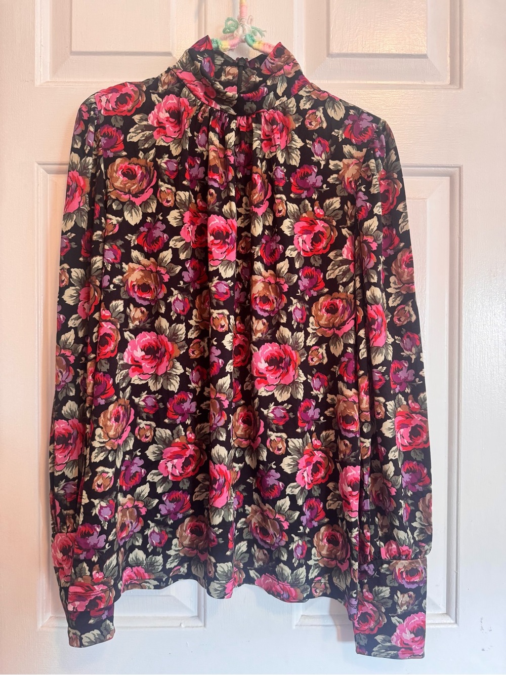 & Other Stories Floral Turtleneck Top